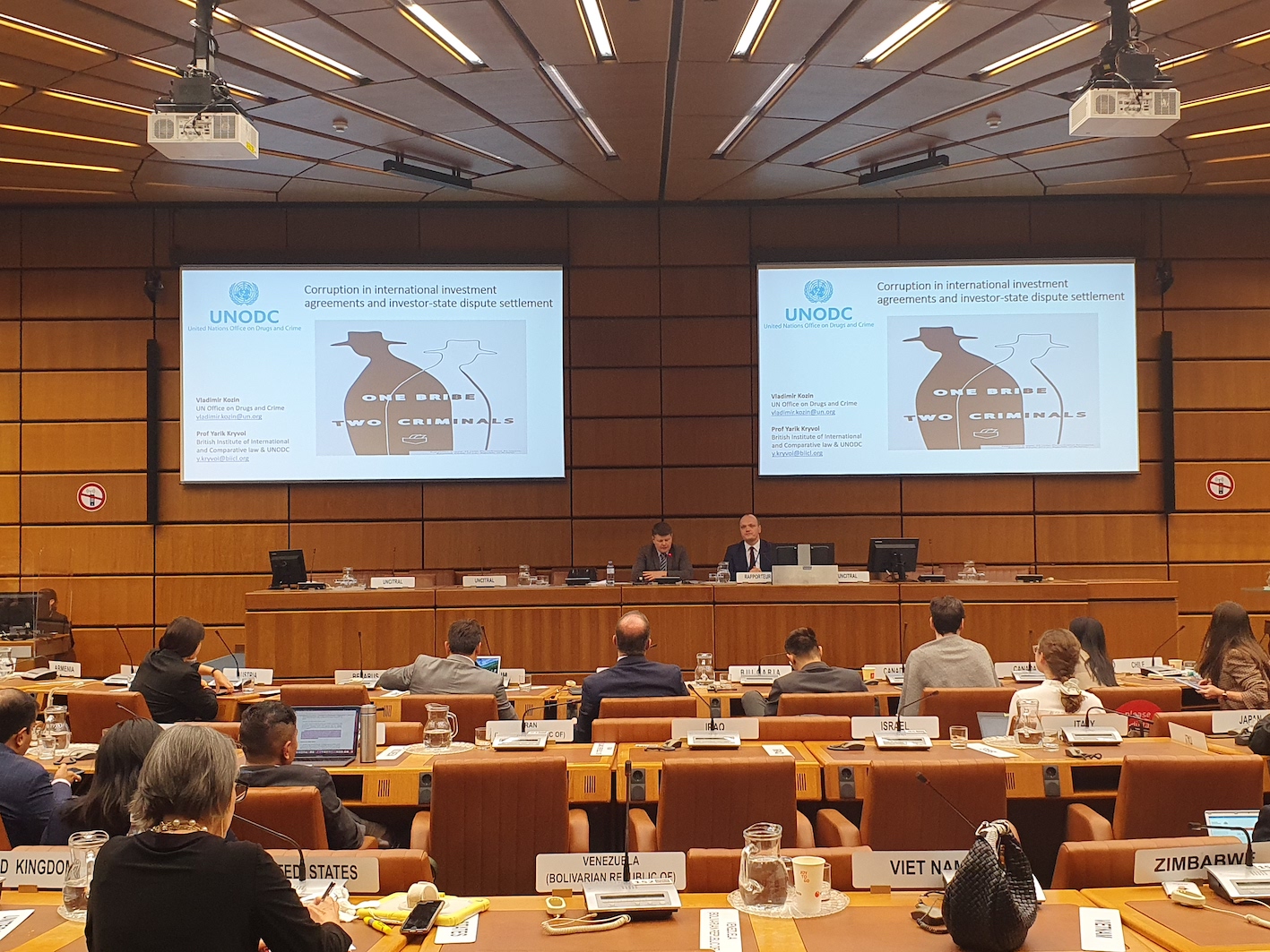 44th session of the UNCITRAL Working Group III: Code of Conduct for Arbitrators, its Enforcement, Corruption Allegations in ISDS
